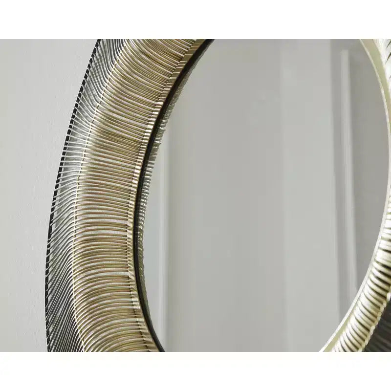 Specchio da parete Signature Design by Ashley Dallmen, con design a raggiera e finitura dorata