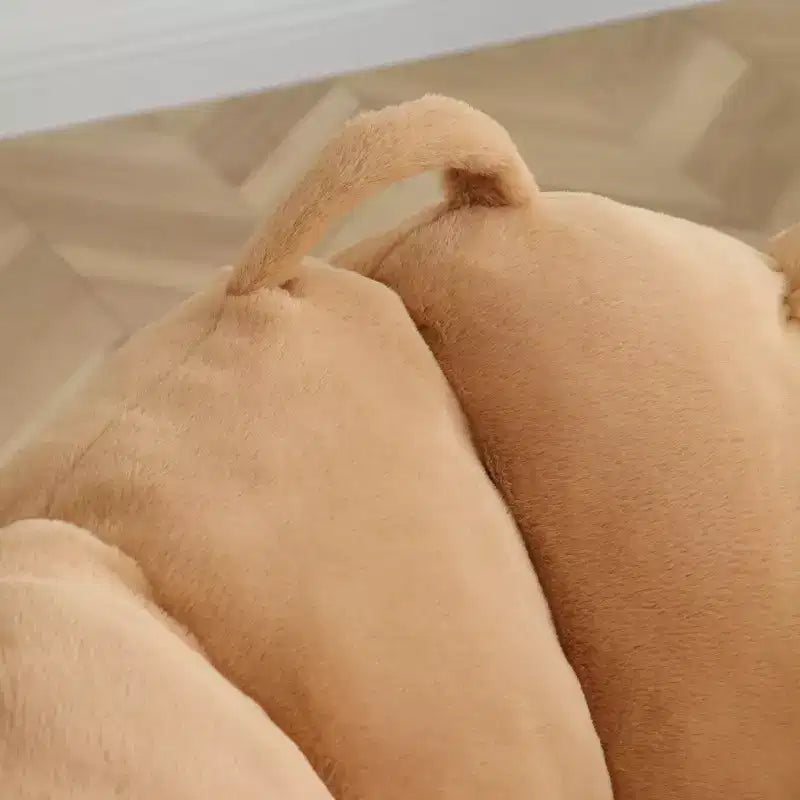 YOSIMFUR Poltrona Sacco Gigante, Divano a Sacco Oversize per Adulti e Bambini, Grande Poltrona a Forma di Conchiglia in Pelliccia Sintetica con Imbottitura, Grande Divano Imbottito di Accento