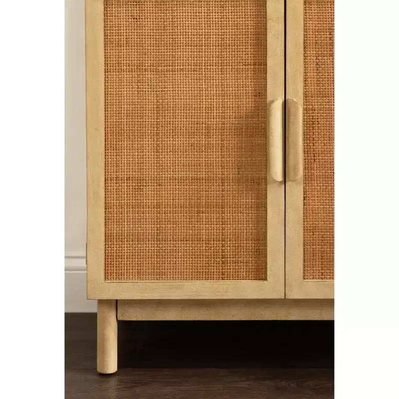 Mobiletto da terra Ori Rattan di Kate and Laurel, naturale, 30x15x31