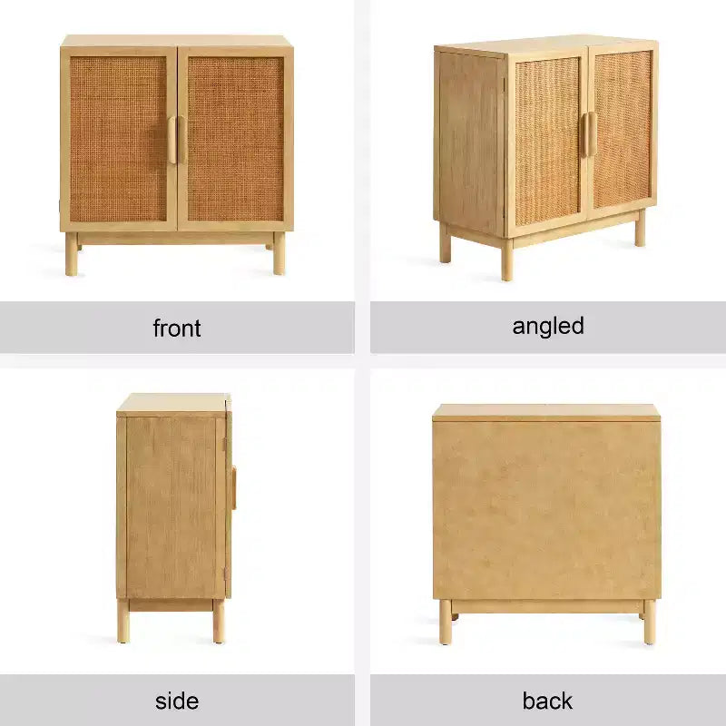 Mobiletto da terra Ori Rattan di Kate and Laurel, naturale, 30x15x31