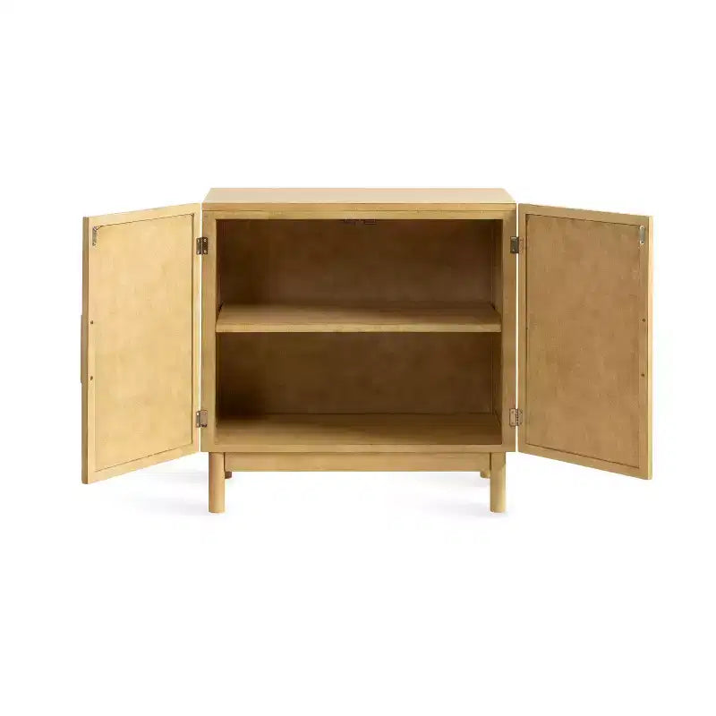 Mobiletto da terra Ori Rattan di Kate and Laurel, naturale, 30x15x31