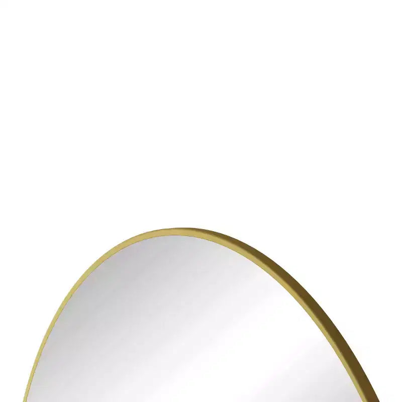 Specchio da parete rotondo oversize da 39 pollici, specchio da trucco moderno in metallo per soggiorno, ingresso - Panipeachy