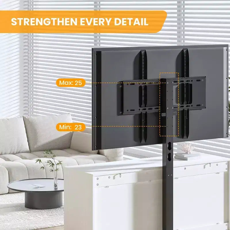 Mobile TV con supporto e 4 cassetti per TV da 32/45/55/65/75/80 pollici. Centro di intrattenimento per camera da letto. Soggiorno. Tavolini console multimediali in legno