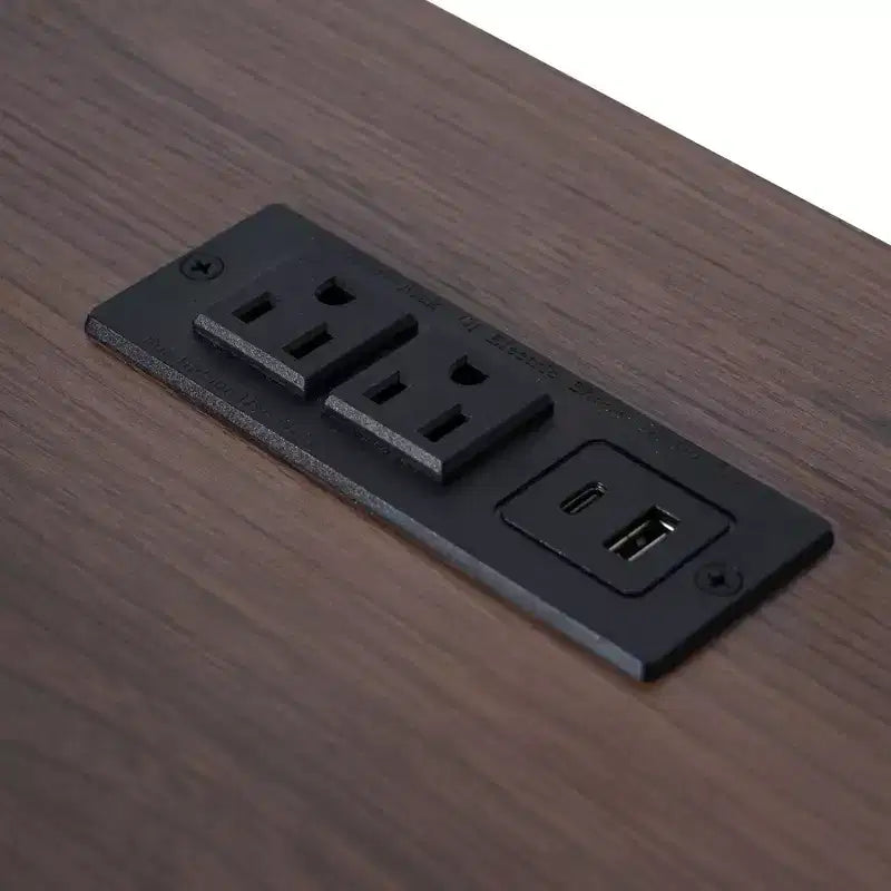 Isola da Cucina sumyeg 54.9 con Piano Ribaltabile, Presa Elettrica, Carrello Contenitore con Ante in Vetro e a Battente, 4 Ripiani e Ruote (Senza Sgabelli)