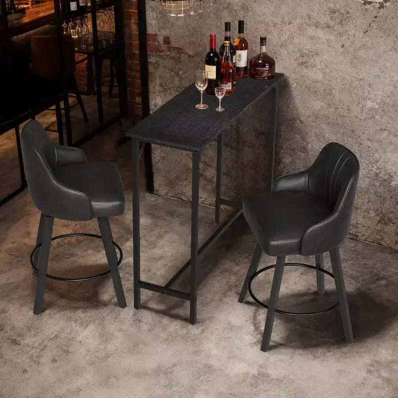 Karl Home Tavolo da bar altezza bancone 43'' Tavolo da pub rettangolare Tavolo da divano