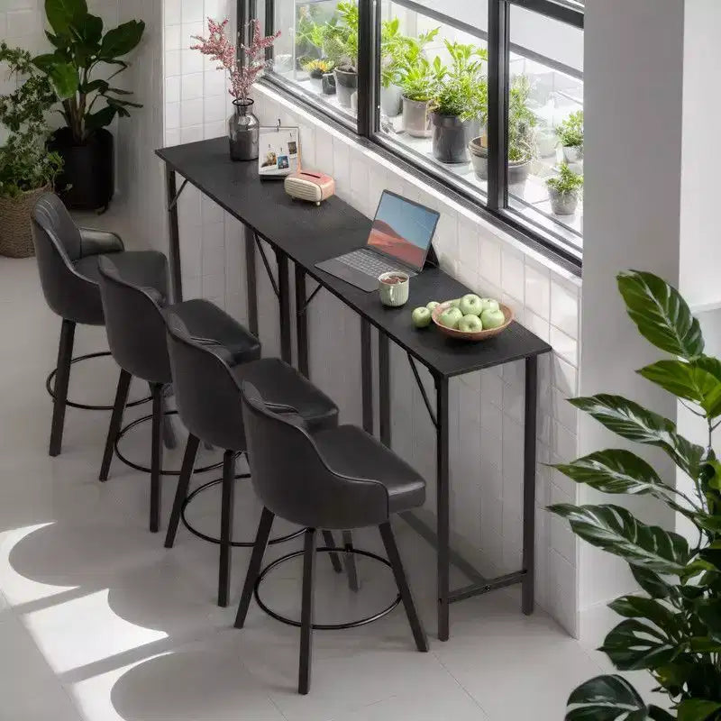 Karl Home Tavolo da bar altezza bancone 43'' Tavolo da pub rettangolare Tavolo da divano