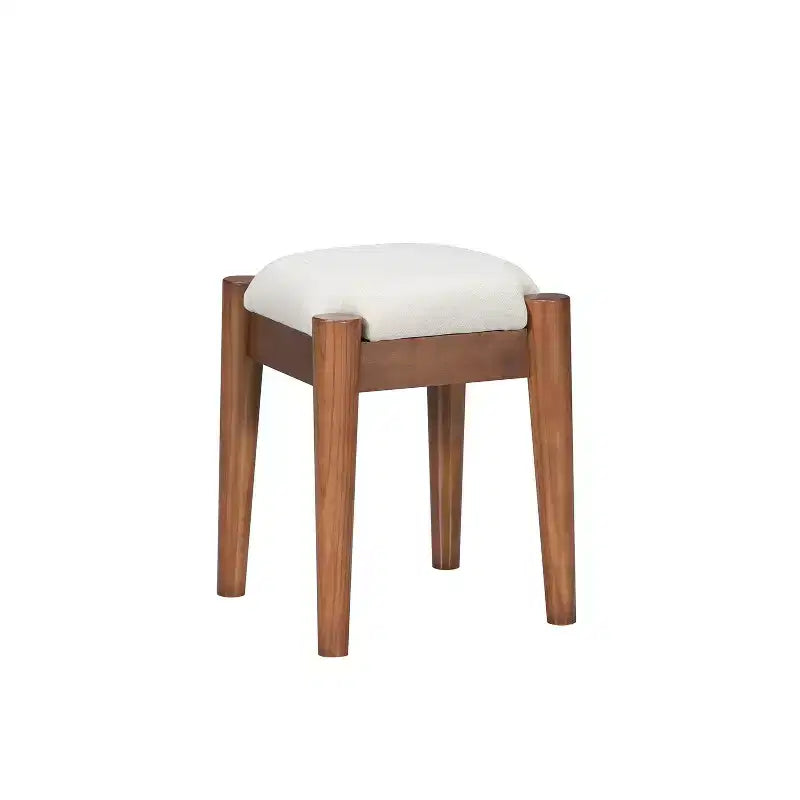 MAYEERTY 39 Tavolo da toeletta retrò in legno con 3 cassetti e cassetto rettangolare in rattan per camera da letto, noce