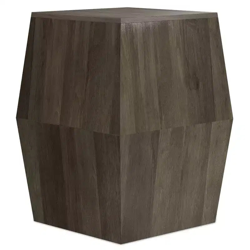 Oaklynn SOLID MANGO WOOD 16 inch Wide Irregular Contemporary Side Table,Fully Assembled