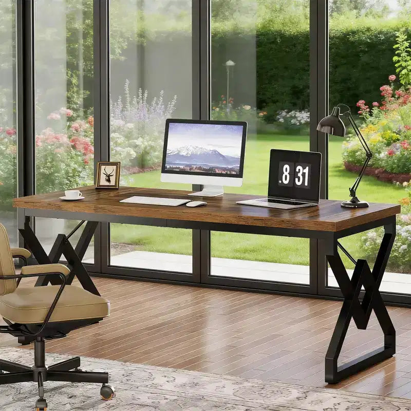 Scrivania Direzionale, Grande Scrivania per Computer per Ufficio Domestico