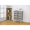 BrylaneHome 8-Drawer Rolling Cart