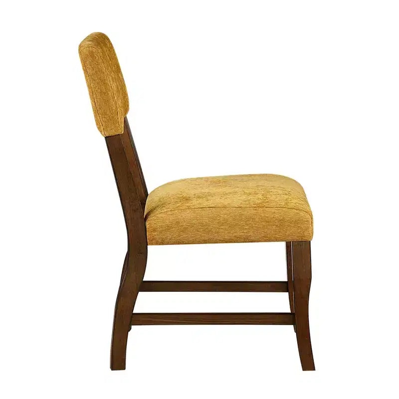 GDFStudio Ellis Sedie da pranzo moderne imbottite in ciniglia in stile rustico con schienale (set da 2)