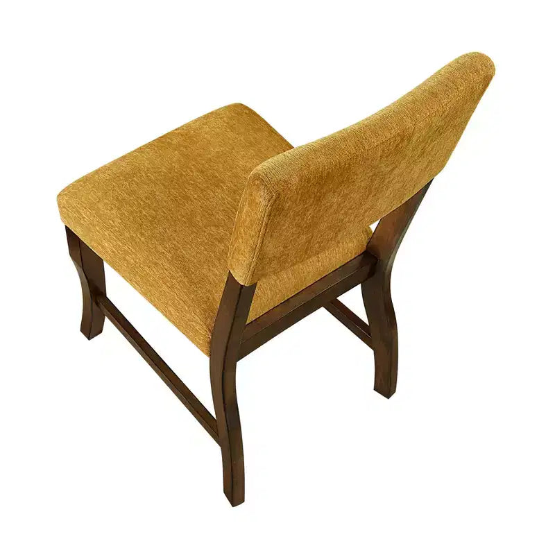 GDFStudio Ellis Sedie da pranzo moderne imbottite in ciniglia in stile rustico con schienale (set da 2)