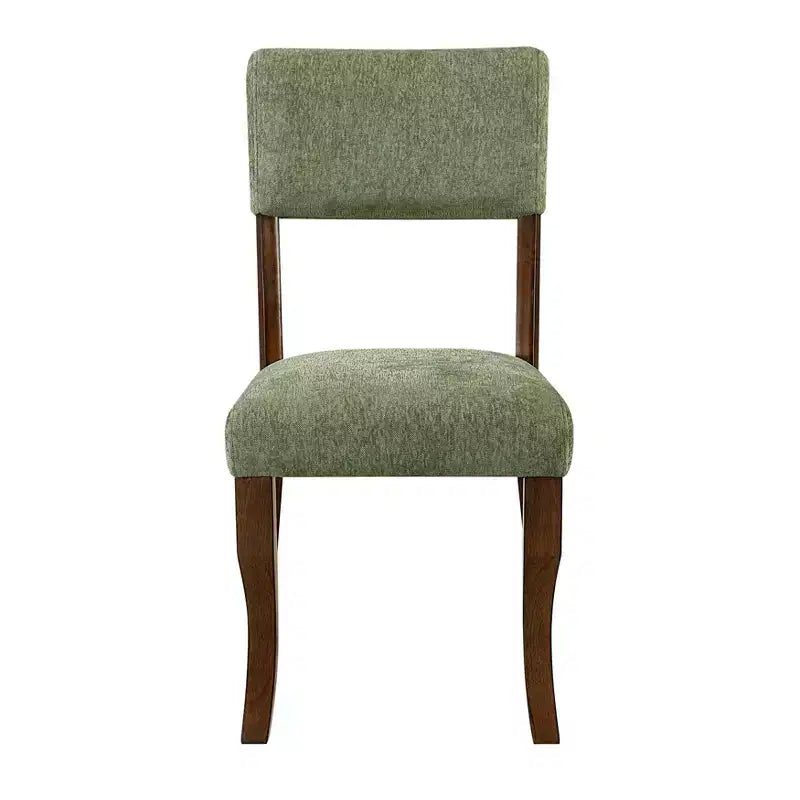 GDFStudio Ellis Sedie da pranzo moderne imbottite in ciniglia in stile rustico con schienale (set da 2)