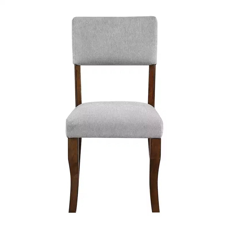 GDFStudio Ellis Sedie da pranzo moderne imbottite in ciniglia in stile rustico con schienale (set da 2)