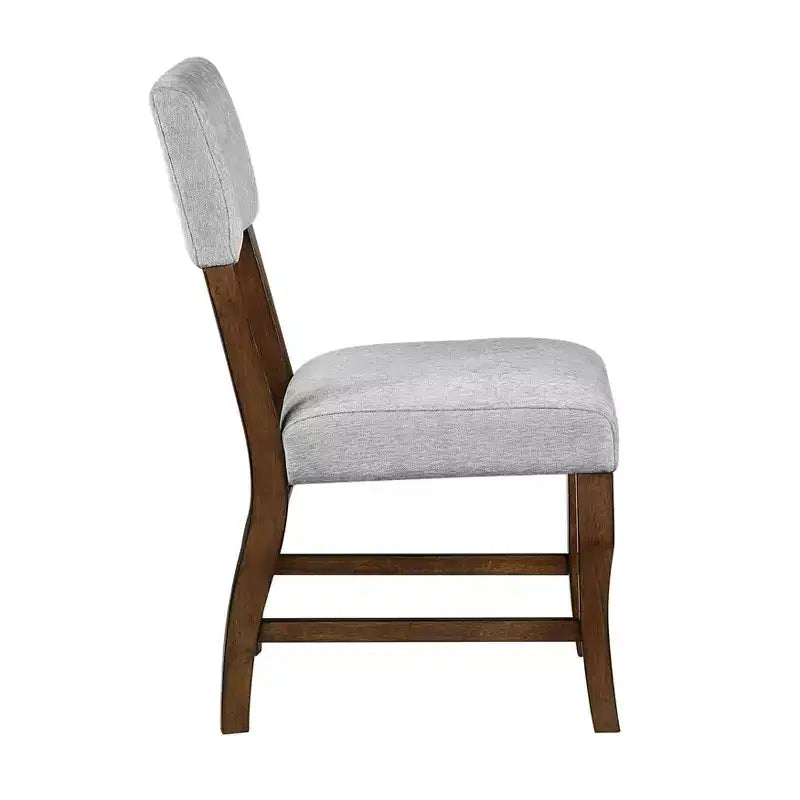 GDFStudio Ellis Sedie da pranzo moderne imbottite in ciniglia in stile rustico con schienale (set da 2)
