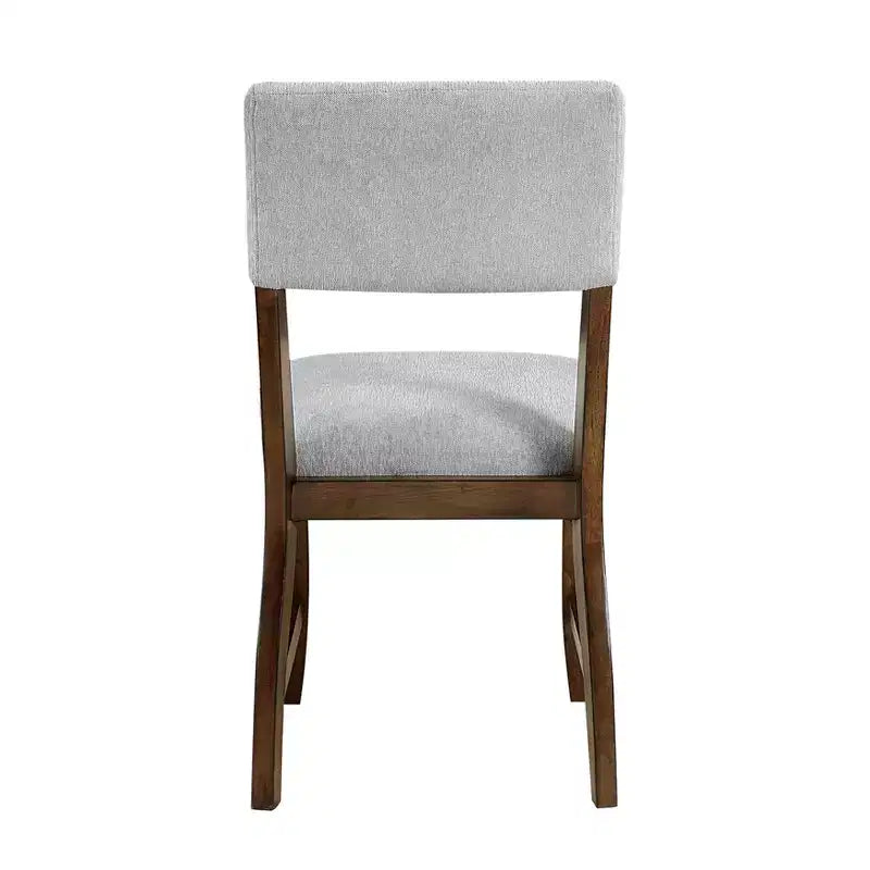 GDFStudio Ellis Sedie da pranzo moderne imbottite in ciniglia in stile rustico con schienale (set da 2)