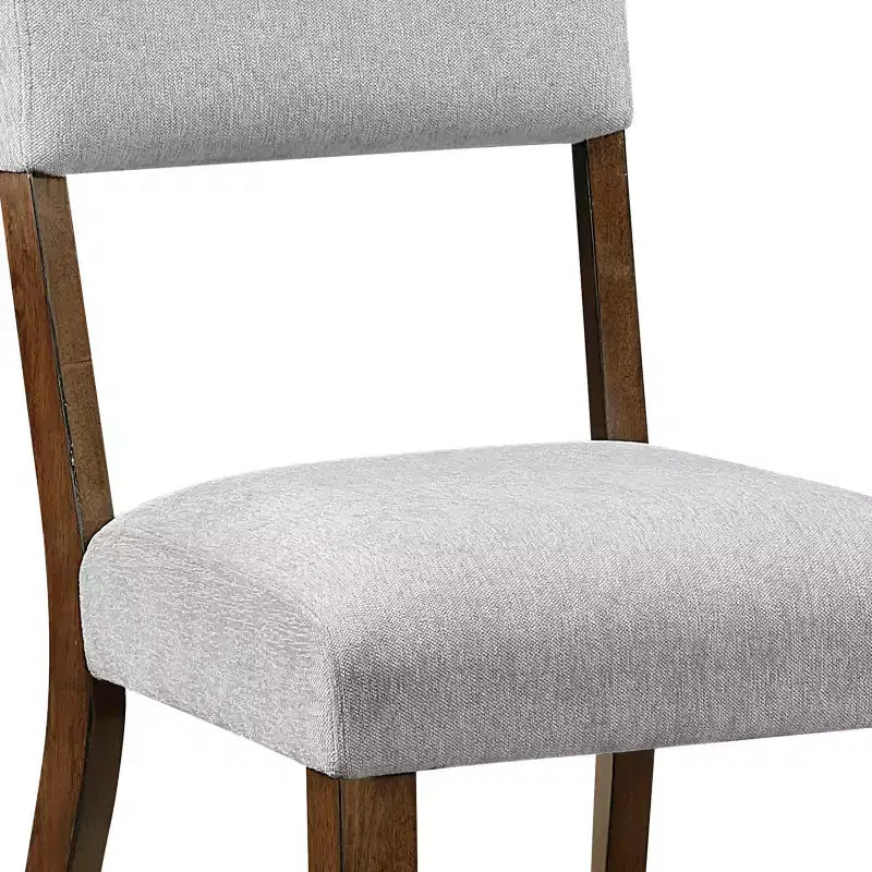 GDFStudio Ellis Sedie da pranzo moderne imbottite in ciniglia in stile rustico con schienale (set da 2)