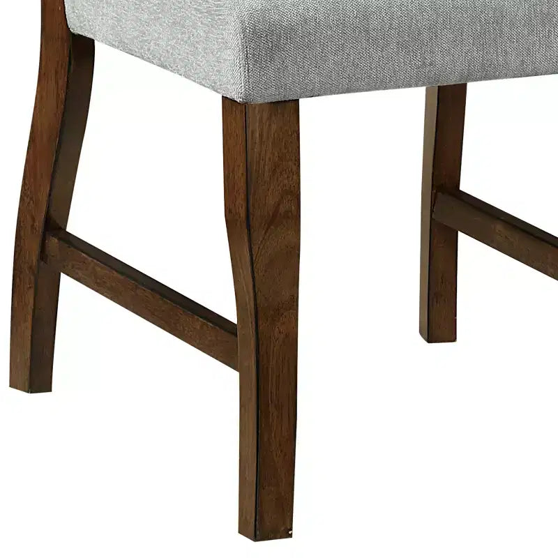 GDFStudio Ellis Sedie da pranzo moderne imbottite in ciniglia in stile rustico con schienale (set da 2)