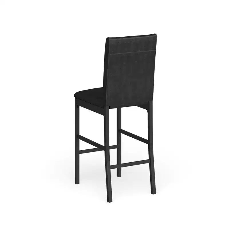 Sgabello da banco Camilla - Set da 4 - Nero - iNSPIRE Q