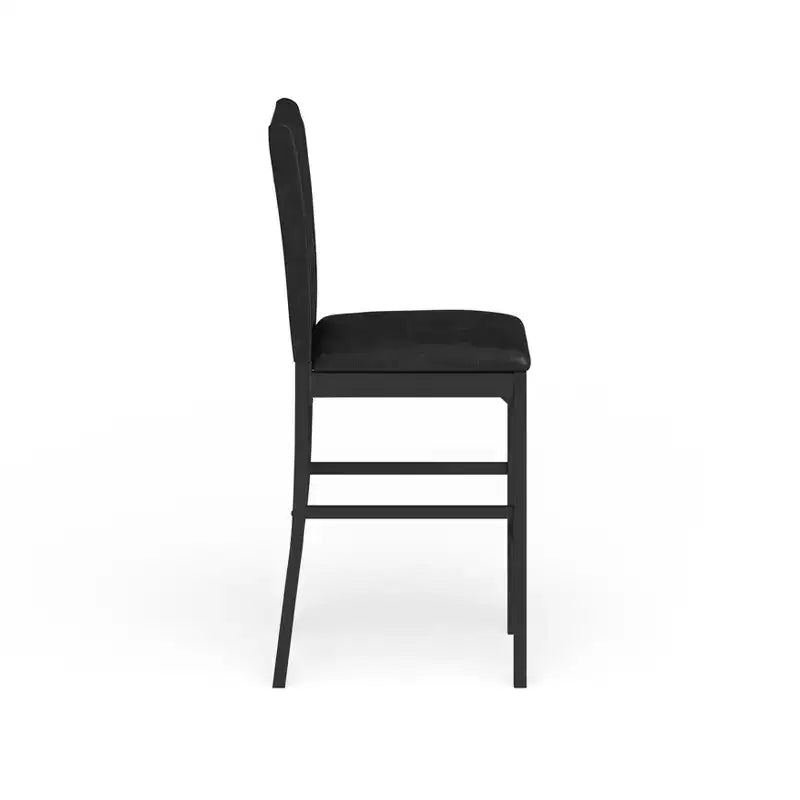 Sgabello da banco Camilla - Set da 4 - Nero - iNSPIRE Q
