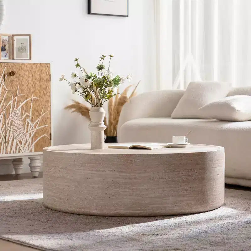 Tavolino rotondo da 100 cm con motivo Marte per salotti moderni