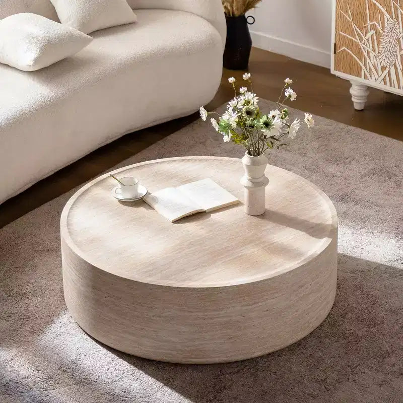Tavolino rotondo da 100 cm con motivo Marte per salotti moderni