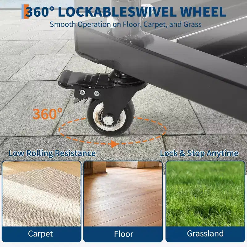 Portasedie Pieghevole, Capacità 136 kg, Carrello Verticale a L per 25 Sedie Pieghevoli, Carrello Porta Sedie in Metallo per Grandi Riunioni Aziendali