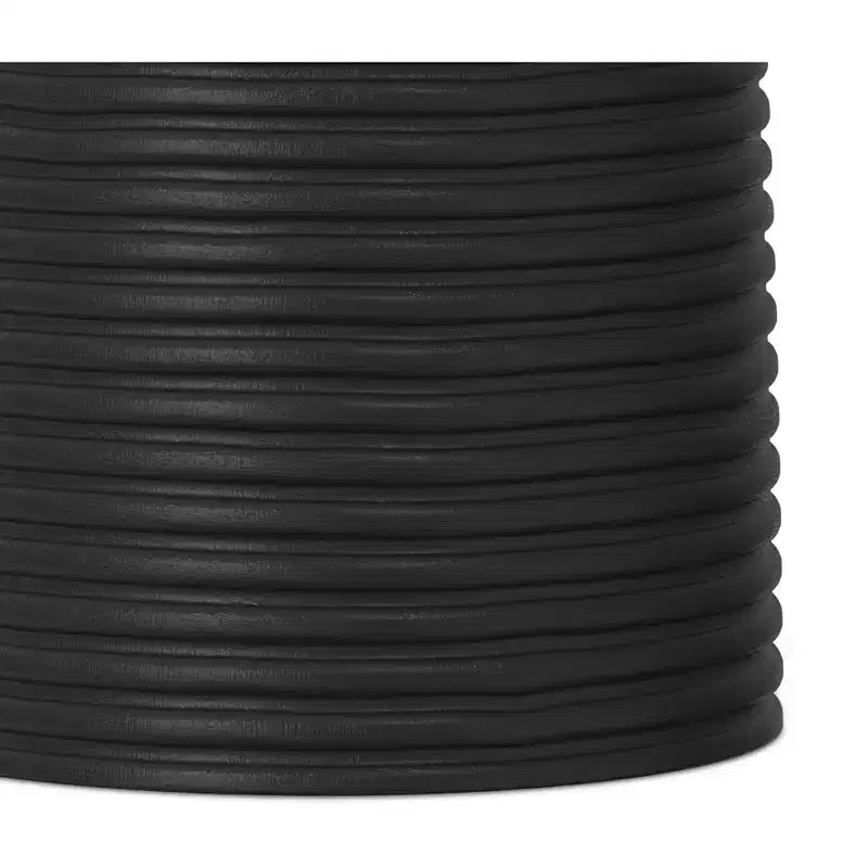 Tavolino d'accento Willis contemporaneo a coste in legno massello di mango, larghezza 33 cm, assemblato