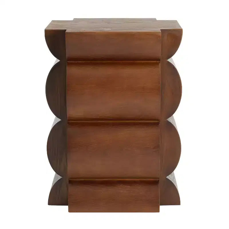 Tavolino moderno in legno Prakash Christopher Knight Home con design curvo
