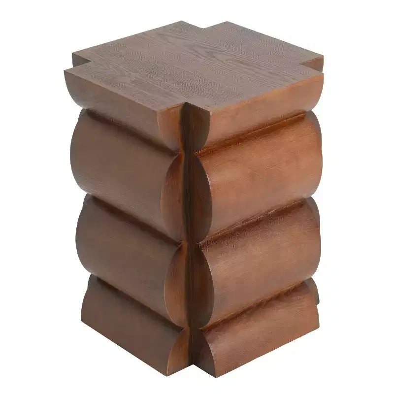 Tavolino moderno in legno Prakash Christopher Knight Home con design curvo