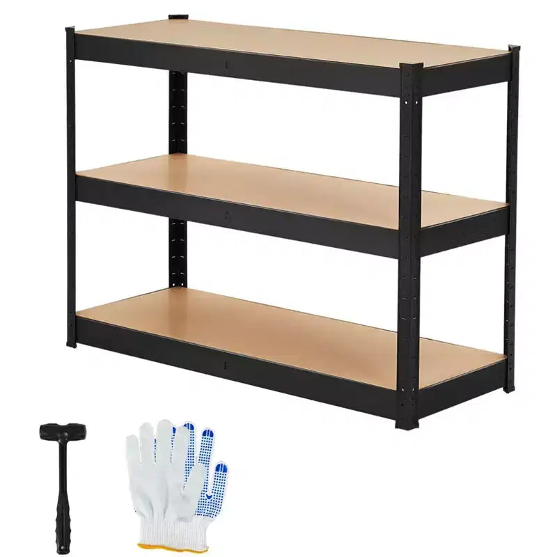 COZONY Scaffalature da Garage a 3 Livelli Regolabili Scaffali Portaoggetti in Metallo Resistenti con Capacità di 600 kg