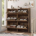 Acekool 6 Flip Drawer Narrow Shoe Cabinet with Adjustable Shelves for Entryway