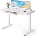 Marsail 48 x 24 inch Standing Desk with Drawer, Whole Piece Tabletop Electric Standing Desk, Height Adjustable Desk with USB Charging Ports