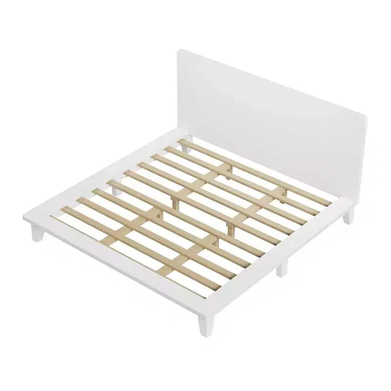 Luxystar Struttura Letto a Piattaforma Matrimoniale King Size con Testiera Moderna
