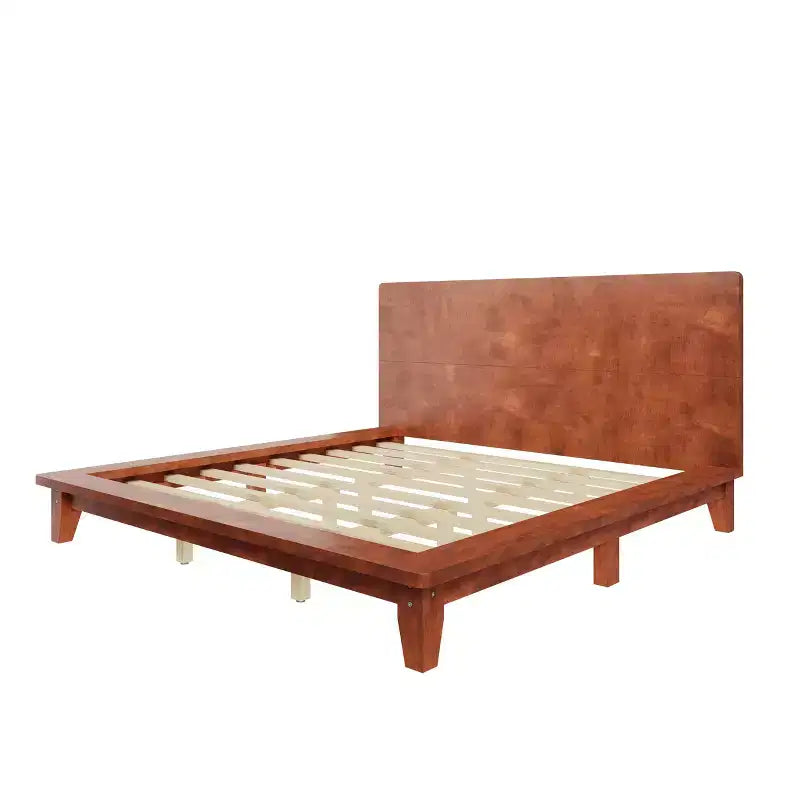 Luxystar Struttura Letto a Piattaforma Matrimoniale King Size con Testiera Moderna