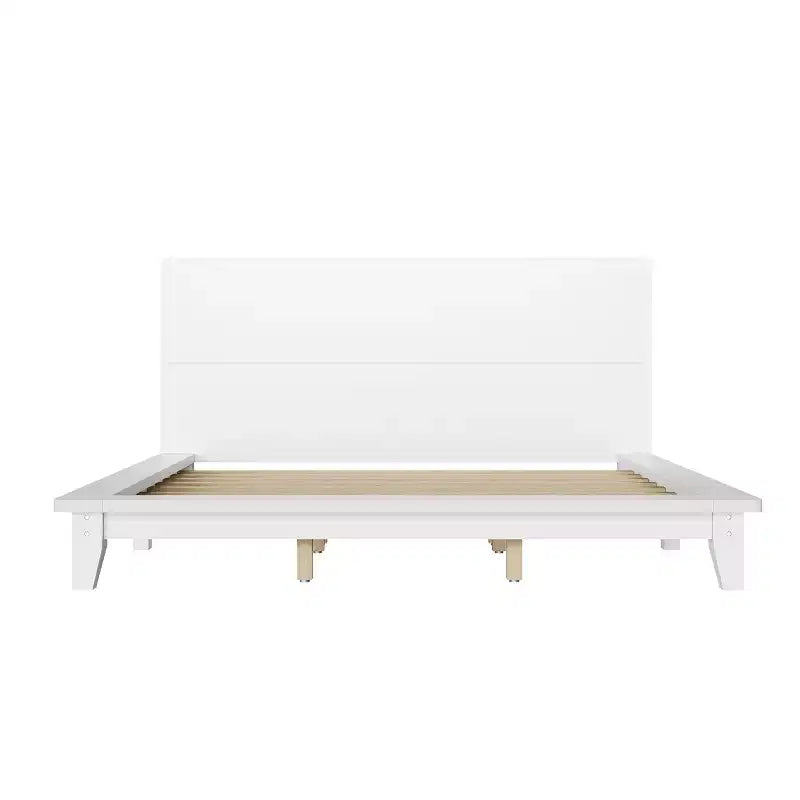 Luxystar Struttura Letto a Piattaforma Matrimoniale King Size con Testiera Moderna