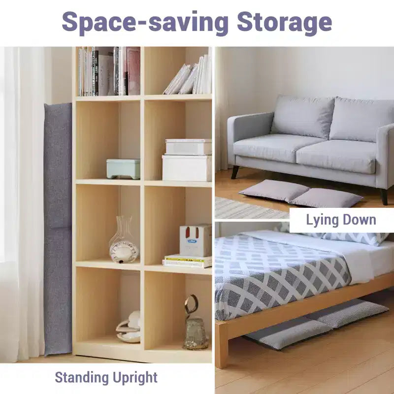 Sedia da Pavimento Pieghevole Regolabile con Schienale, Rivestimento Rimovibile Lavabile, Divano Pigro, Comodo Divano Lounge in Cotone, per Casa, Ufficio