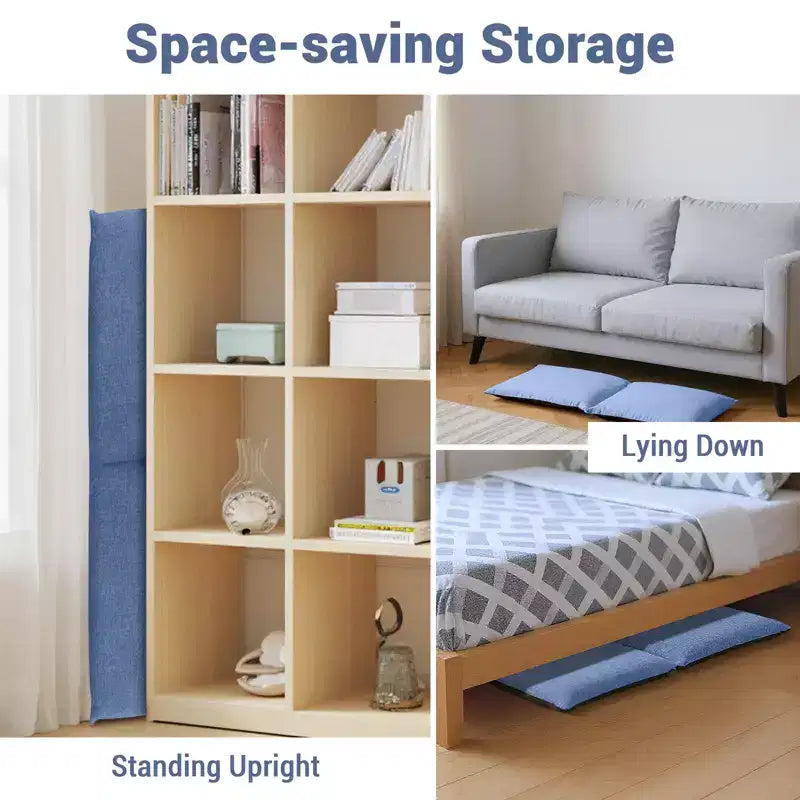 Sedia da Pavimento Pieghevole Regolabile con Schienale, Rivestimento Rimovibile Lavabile, Divano Pigro, Comodo Divano Lounge in Cotone, per Casa, Ufficio