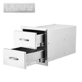Stainless Steel Drawer Cabinet, Heavy-Duty Outdoor Storage Chest, Weatherproof Multi-Layer Drawer Unit for Patio, Kitchen & Garage Organization