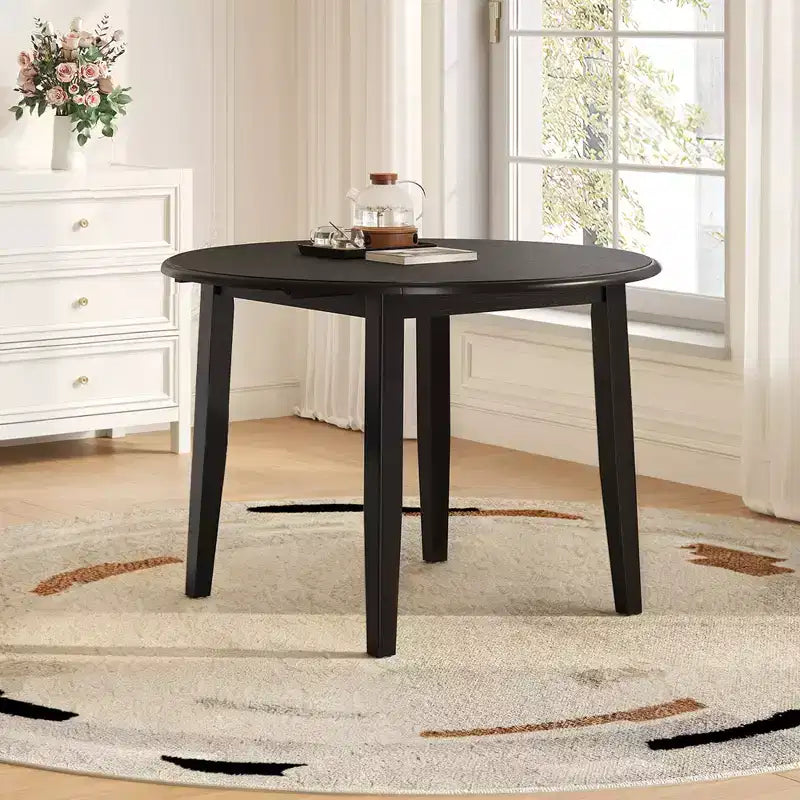 Tavolo da pranzo pieghevole in legno GDFStudio Zimmerman con dimensioni regolabili
