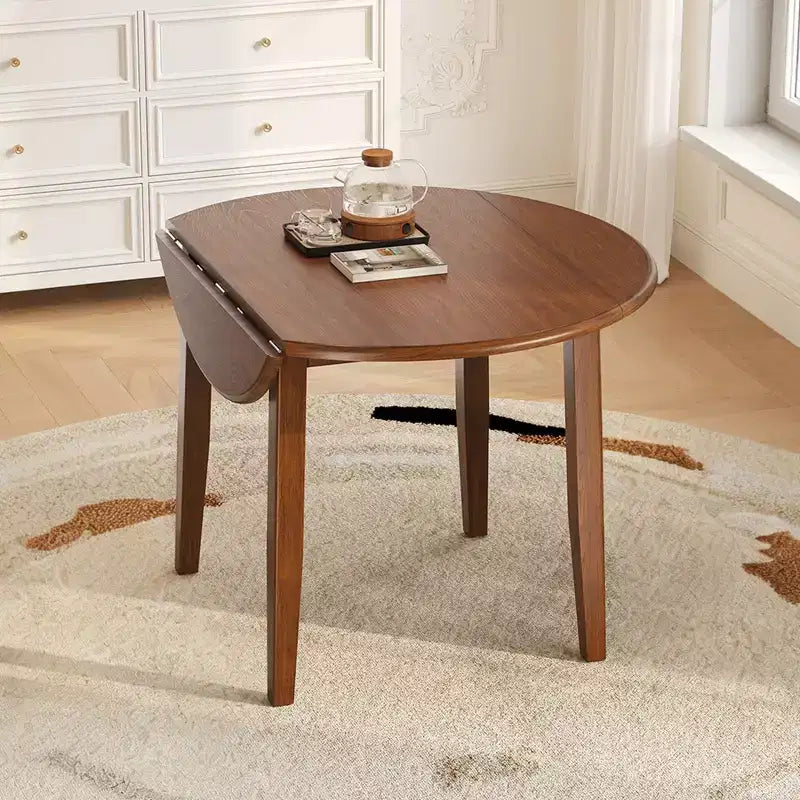 Tavolo da pranzo pieghevole in legno GDFStudio Zimmerman con dimensioni regolabili