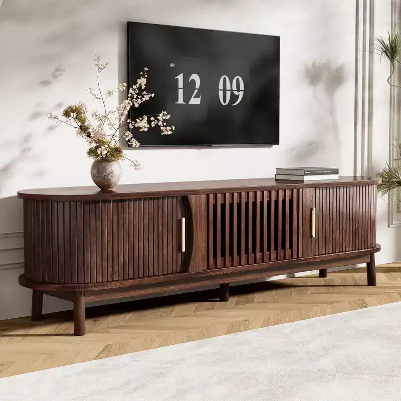 Mobile TV GDFStudio Scottie in Legno con Sportelli a Scomparsa e Scorrevoli
