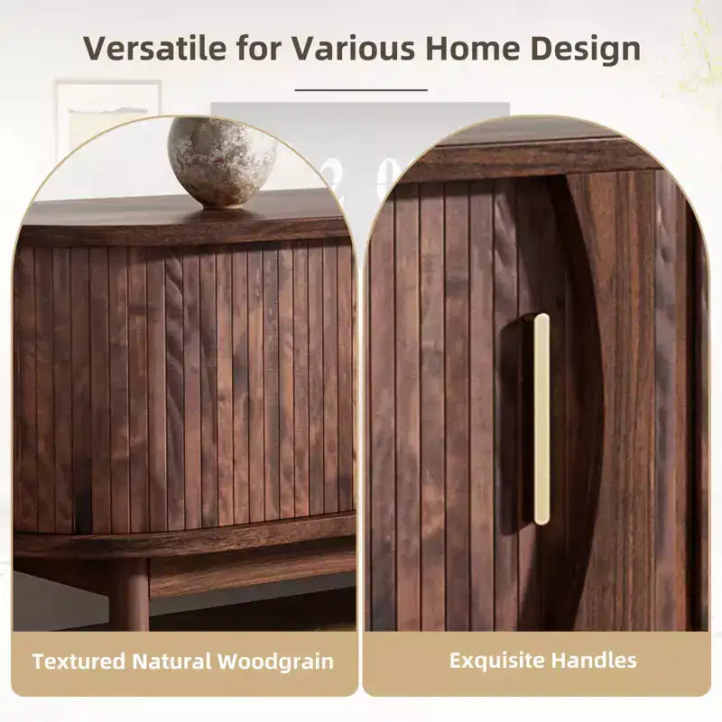 Mobile TV GDFStudio Scottie in Legno con Sportelli a Scomparsa e Scorrevoli