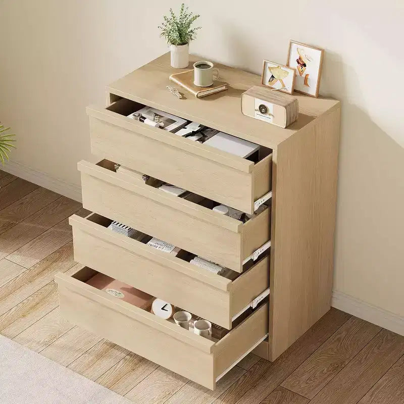 Cassettiera a 4 cassetti per camera da letto, comodino alto 99 cm con 4 cassetti e ampio spazio di archiviazione, piccolo comodino moderno per soggiorno, cameretta e ingresso