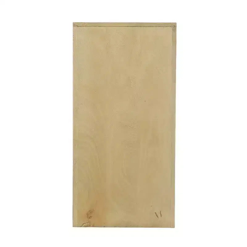 Tavolo Consolle Divano Royal Hampton, 53 Pollici, Arco Scolpito, Legno di Mango Beige Chiaro