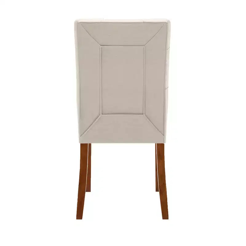 Sedie da pranzo imbottite Owen con finitura ciliegio (set da 2) - iNSPIREQ