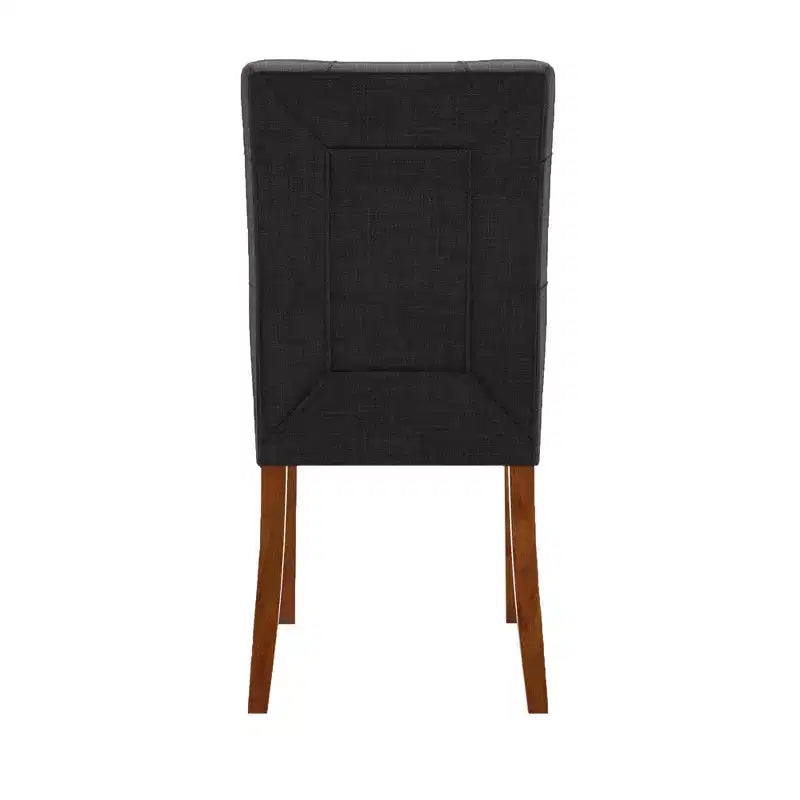 Sedie da pranzo imbottite Owen con finitura ciliegio (set da 2) - iNSPIREQ