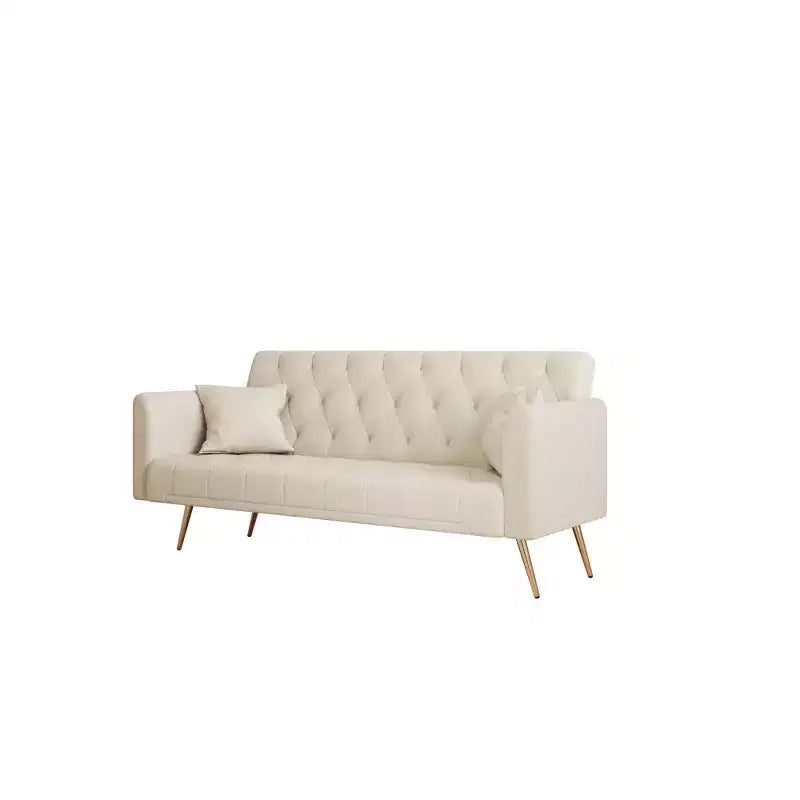 Divanetto-letto convertibile in velluto, colori assortiti, 3 posti
