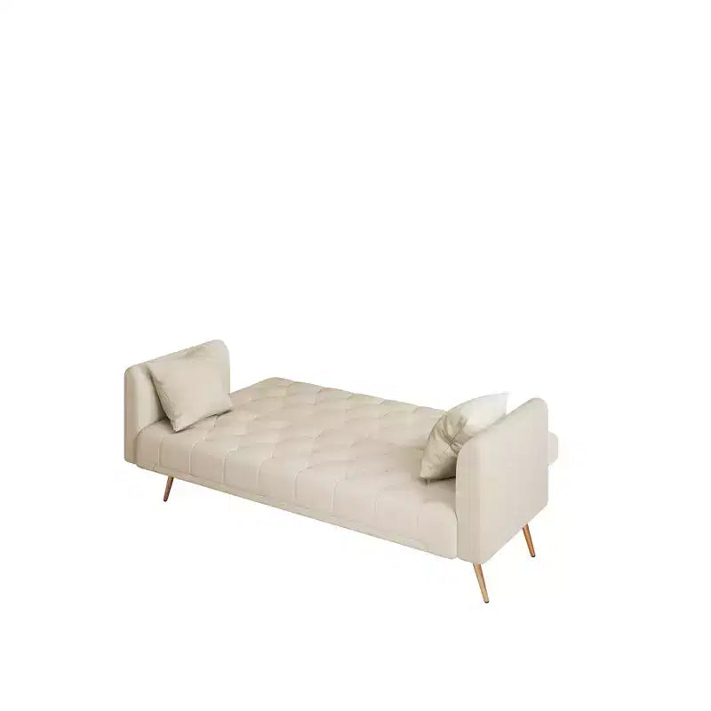 Divanetto-letto convertibile in velluto, colori assortiti, 3 posti