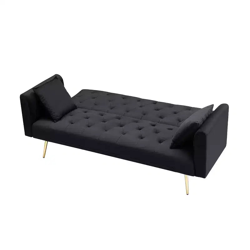 Divanetto-letto convertibile in velluto, colori assortiti, 3 posti